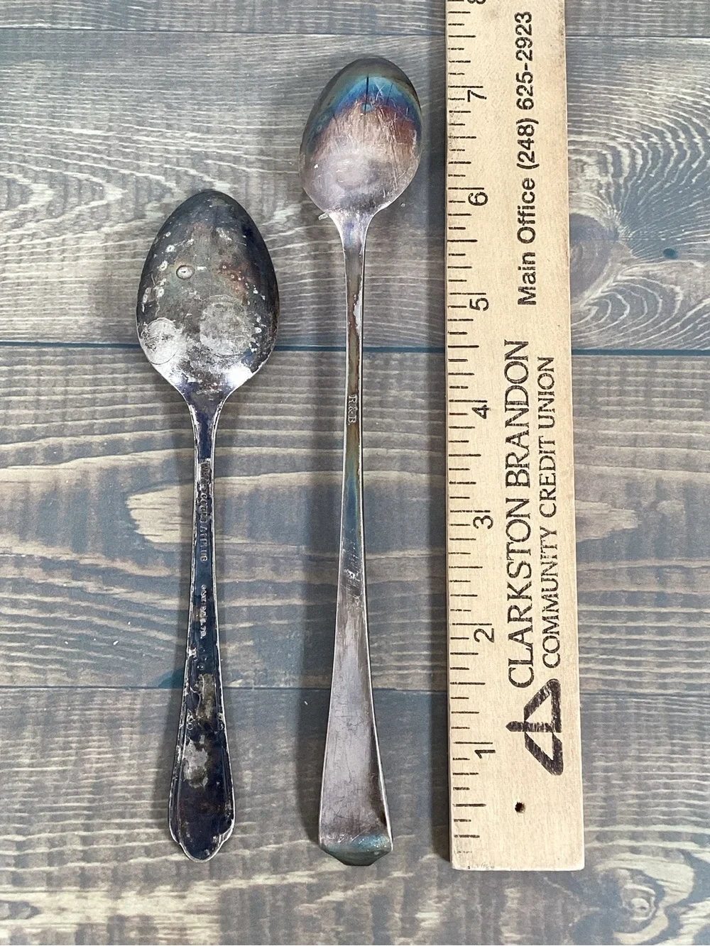 Vintage Silver Plated Spoon Collection, Lot Of 7 Spoons